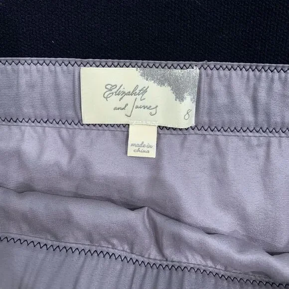 Elizabeth and James Draped Skirt Smokey Lilac size 8 - Picture 6 of 6